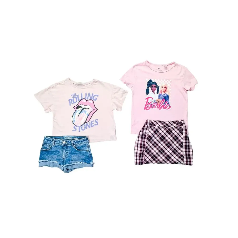 H&M Girls Clothing Bundle Sets Outfits Leggings Dresses Shorts Swimsuit Size 8